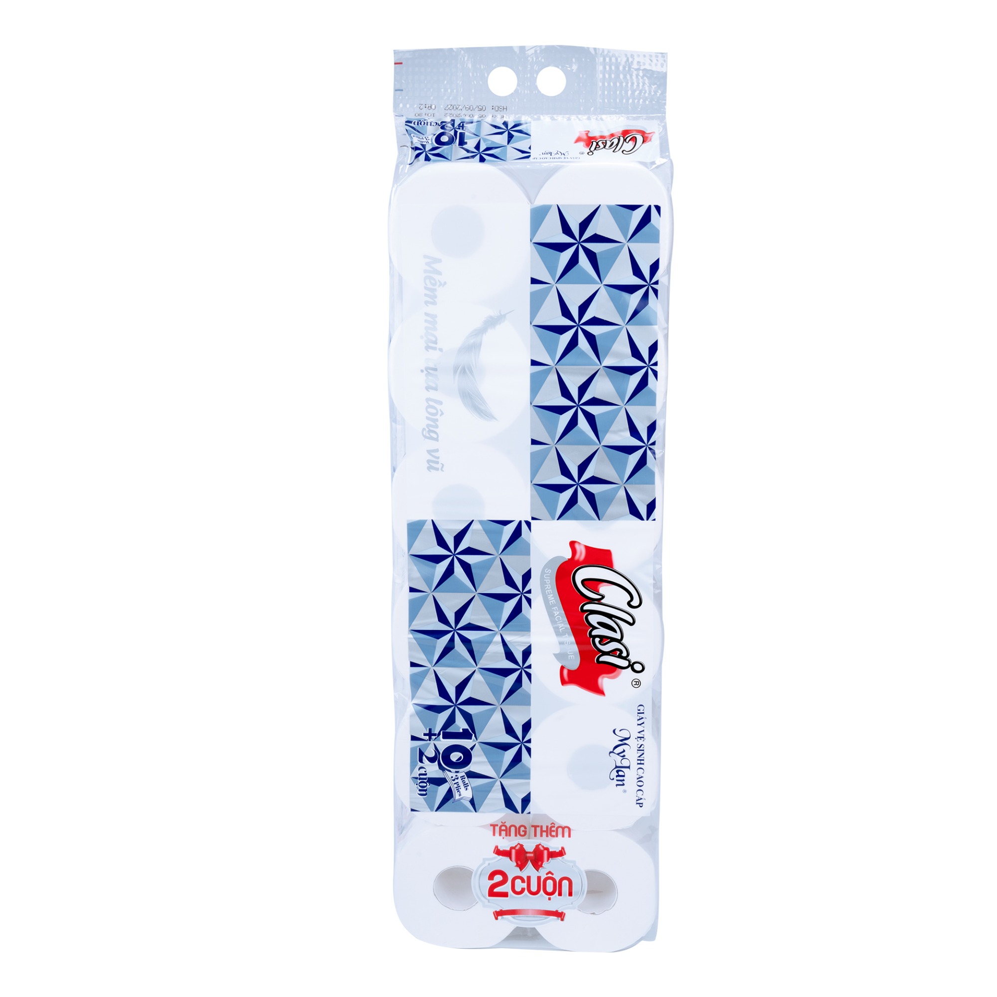 GVS cao cấp Kim cương 3 lớp (có lõi) 12 cuộn/dây