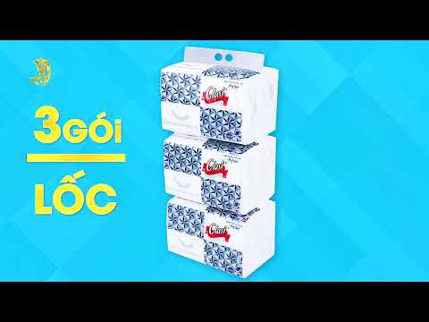 Rút cao cấp kim cương 3 lớp, 190 tờ/gói, 3 gói/lốc